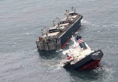 wreckage from the Crimson Polaris crash