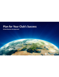 Plan for your club's success powerpoint cover