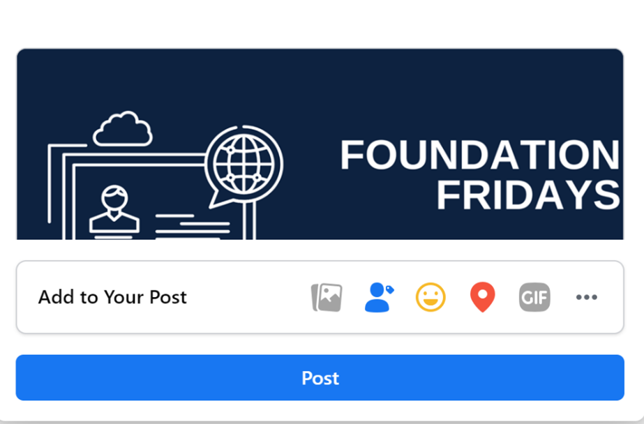 image showing a button to add a post to your page
