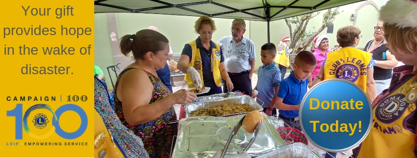 Lions of Puerto Rico provide hot meals to victims of Hurricane Maria